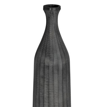 Vaza decorativa aluminiu FANAMBANA, gri inchis, 421284 - 2