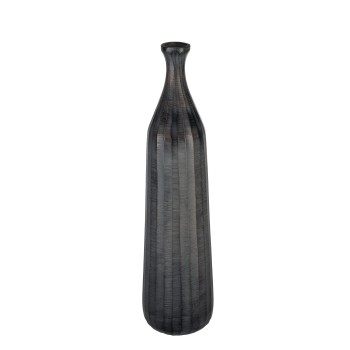 Vaza decorativa aluminiu FANAMBANA, gri inchis, 421284 - 2