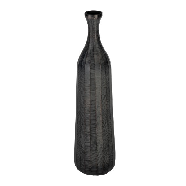 Vaza decorativa aluminiu FANAMBANA, gri inchis, 421285 - 1