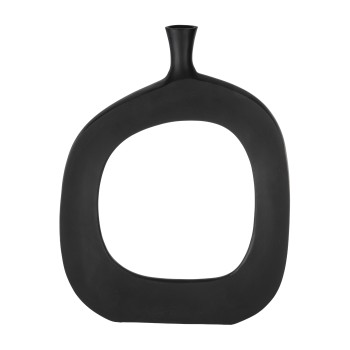 Vaza decorativa aluminiu ANKAREFO, negru, 421314 - 1