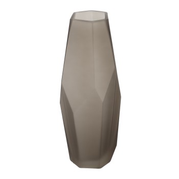 Vaza decorativa sticla CLONONY, maro satinat, 421345 - 1