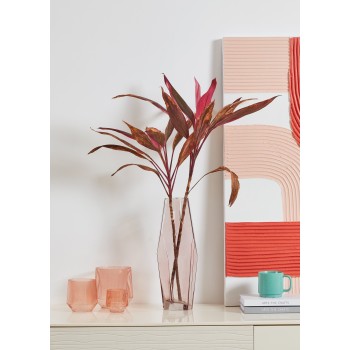 Vaza decorativa sticla CLONONY, roz, 421346 - 1