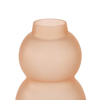 Vaza decorativa sticla BEVATO, roz satinat, 421351 - 1