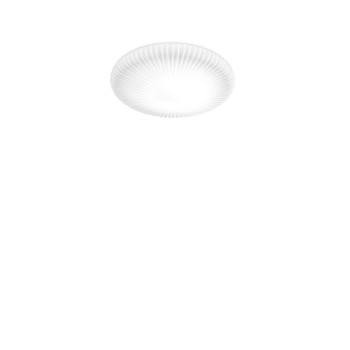 Plafoniera IDEAL LUX ATRIUM 265803, D35, LED 12W, finisaj alb, abajur sticla