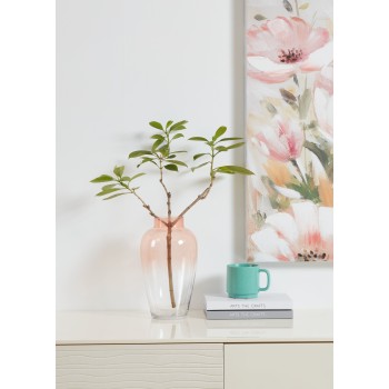 Vaza decorativa sticla KENYASI, roz transparent, 421357 - 1