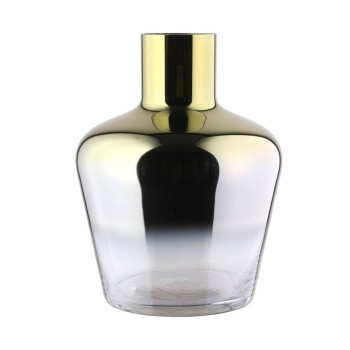 Vaza decorativa sticla SAMUNTAI, auriu transparent, 421368 - 1