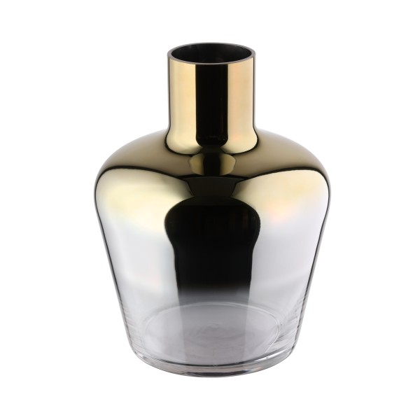 Vaza decorativa sticla SAMUNTAI, auriu transparent, 421368 - 1