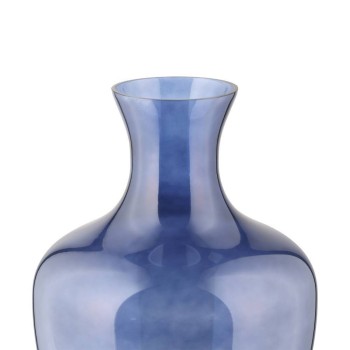 Vaza decorativa sticla LONGKALI, albastru, 421377 - 1
