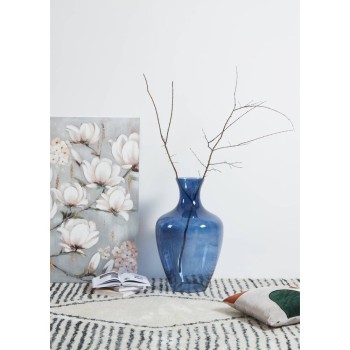 Vaza decorativa sticla LONGKALI, albastru, 421377 - 1