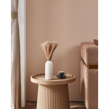 Vaza decorativa ceramica LOVRAN, alb, 421399 - 1
