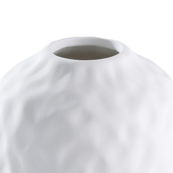 Vaza decorativa ceramica LOVRAN, alb, 421401 - 1