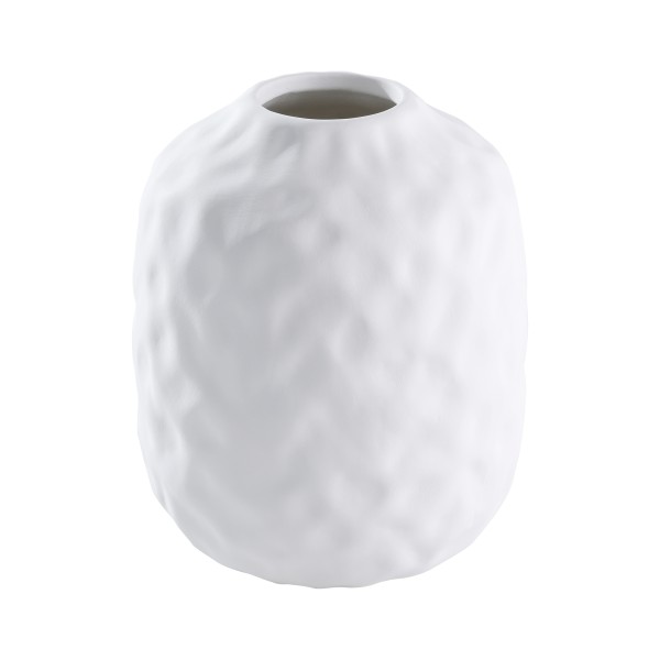 Vaza decorativa ceramica LOVRAN, alb, 421401 - 1