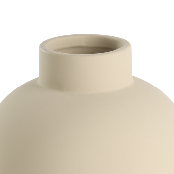 Vaza decorativa ceramica LYAGLAN, nisipiu, 421403