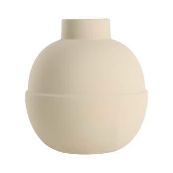 Vaza decorativa ceramica LYAGLAN, nisipiu, 421403