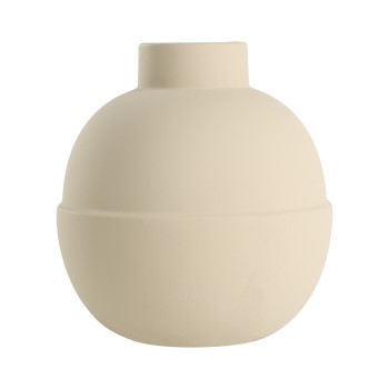 Vaza decorativa ceramica LYAGLAN, nisipiu, 421403 - 1
