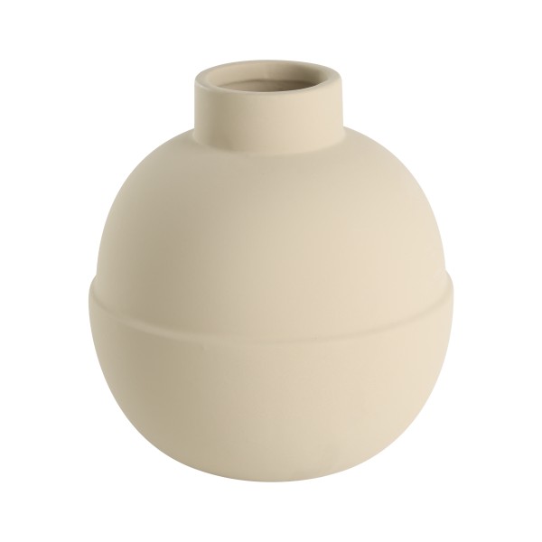Vaza decorativa ceramica LYAGLAN, nisipiu, 421403 - 1