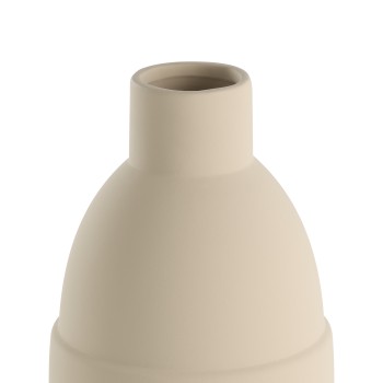 Vaza decorativa ceramica LYAGLAN, nisipiu, 421404 - 1