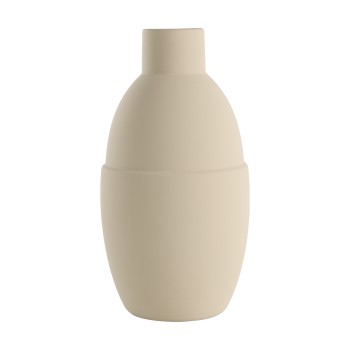 Vaza decorativa ceramica LYAGLAN, nisipiu, 421404 - 1