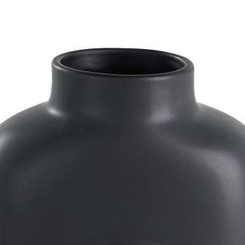 Vaza decorativa ceramica LYAGLAN, negru, 421407