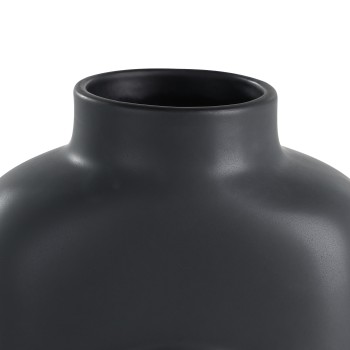 Vaza decorativa ceramica LYAGLAN, negru, 421407 - 1