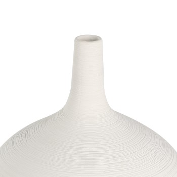 Vaza decorativa ceramica SARYKSU, aur alb, 421413 - 1