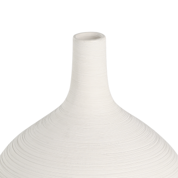 Vaza decorativa ceramica SARYKSU, aur alb, 421415