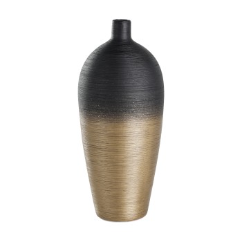 Vaza decorativa ceramica SARYKSU, aur negru, 421421 - 1