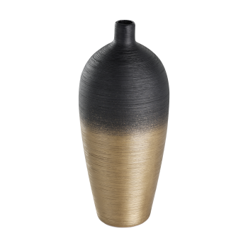 Vaza decorativa ceramica SARYKSU, aur negru, 421421