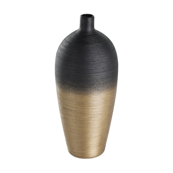 Vaza decorativa ceramica SARYKSU, aur negru, 421421 - 1