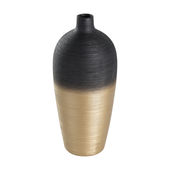 Vaza decorativa ceramica SARYKSU, aur negru, 421423