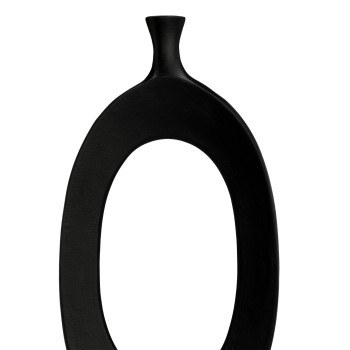 Vaza decorativa aluminiu ANKAREFO, negru, 421425 - 1