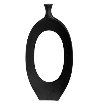 Vaza decorativa aluminiu ANKAREFO, negru, 421425 - 1