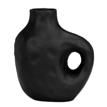 Vaza decorativa aluminiu CHELEK, negru, 421432