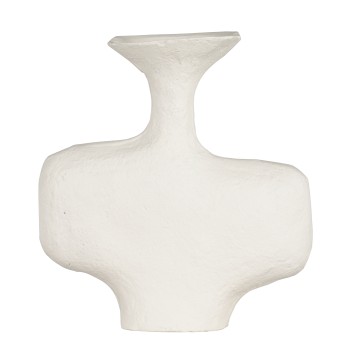 Vaza decorativa aluminiu CHELEK, alb, 421433 - 1