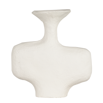 Vaza decorativa aluminiu CHELEK, alb, 421433
