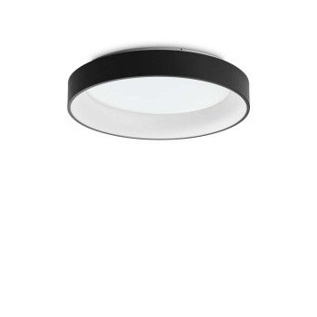 Plafoniera IDEAL LUX ZIGGY 307213, D60, LED 42W, 3000K, finisaj negru, difuzor alb