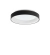 Plafoniera IDEAL LUX ZIGGY 307213, D60, LED 42W, 3000K, finisaj negru, difuzor alb