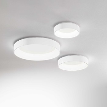 Plafoniera IDEAL LUX ZIGGY 293790, D60, LED 42W, 3000K, finisaj alb