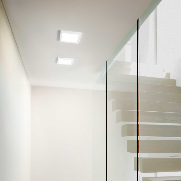 Plafoniera IDEAL LUX AURA 306384, L22, LED 20W, 4000K, finisaj alb