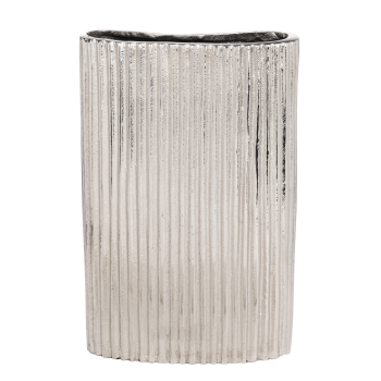 Vaza decorativa aluminiu NOSIMARO, nichel, 421452