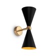 Aplica de perete Vesper MAYTONI, E14, 2x40W, negru-gold-MOD108WL-02GB