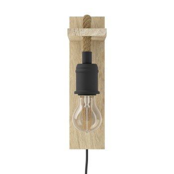 Aplica vintage RAMPSIDE 43197 Eglo, negru-maro - 1