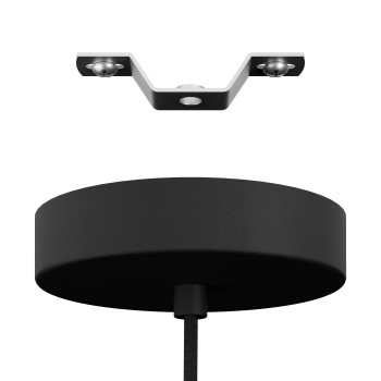 Pendul MARASALES 99525 EGLO , E27 1x40W, Otel, Negru, Tesatura, Negru, Alama - 1