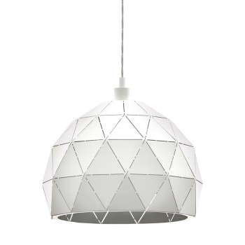 Pendul ROCCAFORTE 97855 EGLO, D40, E27 60W, otel-alb - 1