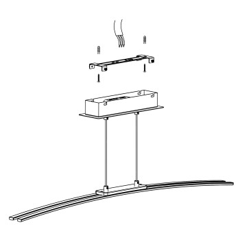 Lustra LASANA 95147 Eglo, LED, 2500lm, crom - 1