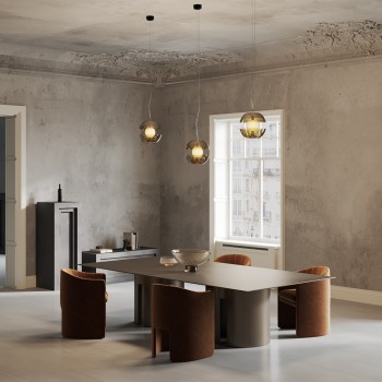 Pendul REBEL Maytoni MOD322PL-L6G3K, D30, LED 6W, 500lm, negru, auriu - 1