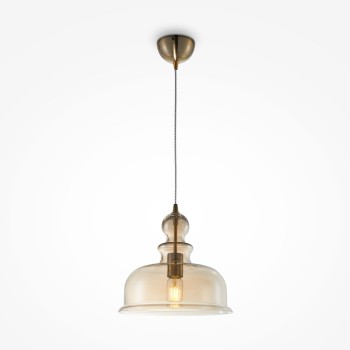 Pendul Tone MAYTONI, D29, E27, 1x60W, bronz-P001PL-01BZ - 1