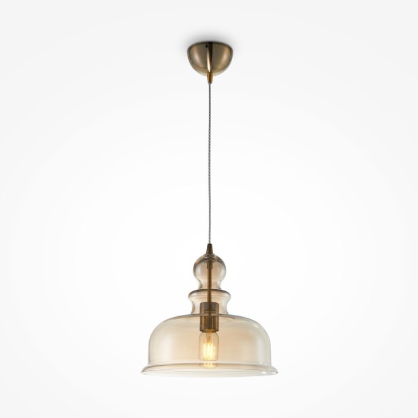 Pendul Tone MAYTONI, D29, E27, 1x60W, bronz-P001PL-01BZ - 1