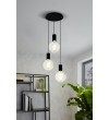 Lustra POZUETA 98663 EGLO, D33, E27 3x60W, otel-negru