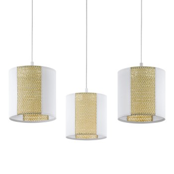 Lustra vintage Eglo ARNHEM 43403, E27 3X40W, Alb, Maro - 1